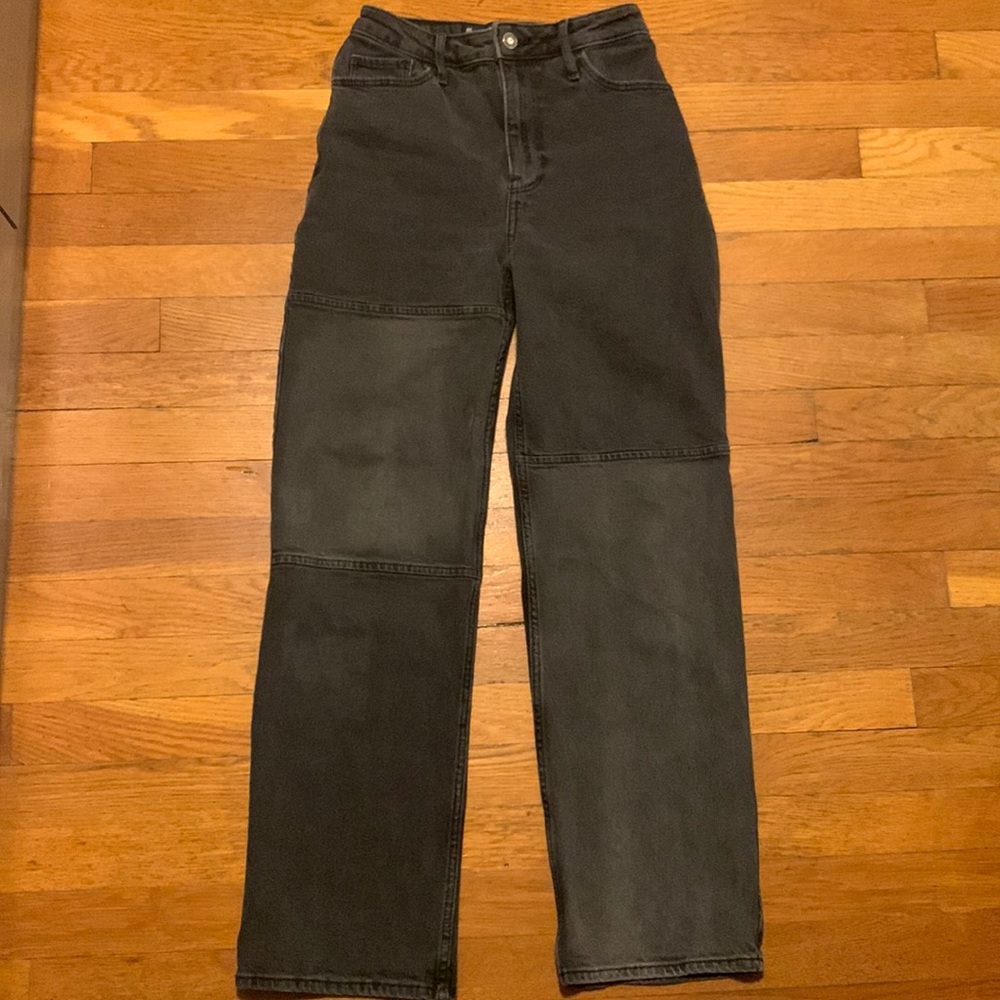 Hollister Ultra High-Rise Patchwork Dad Jeans